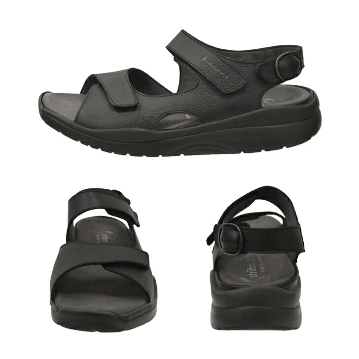 楽天市場】ストロバー サンダル 47007H レディース ブラック ドイツ