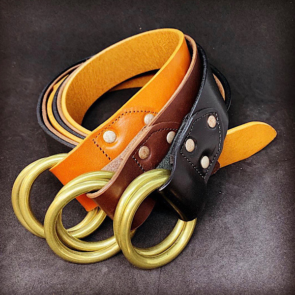 楽天市場】【Wリングベルト】栃木レザーベルト 40ミリ幅 ダブルリング