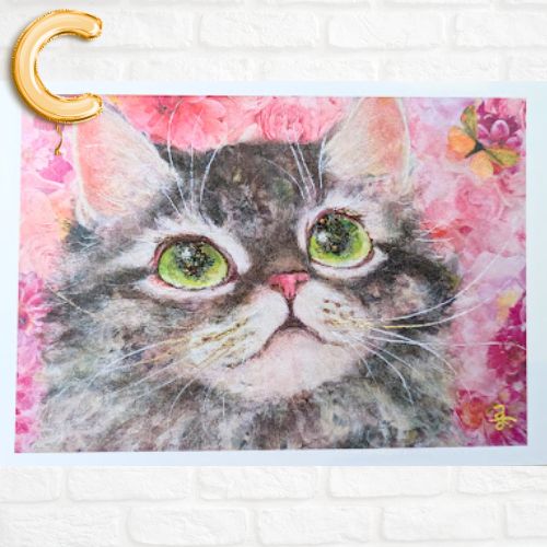 楽天市場】猫作家 福嶋 吾然有(フクシマアサリ)さん ねこの絵柄の