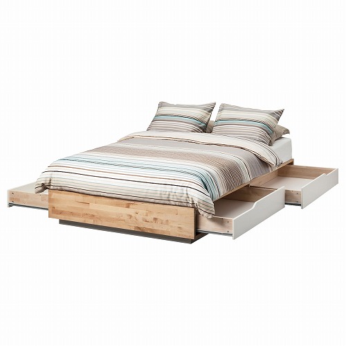 楽天市場】[IKEA/イケア/通販]MANDAL マンダール ベッドフレーム 収納