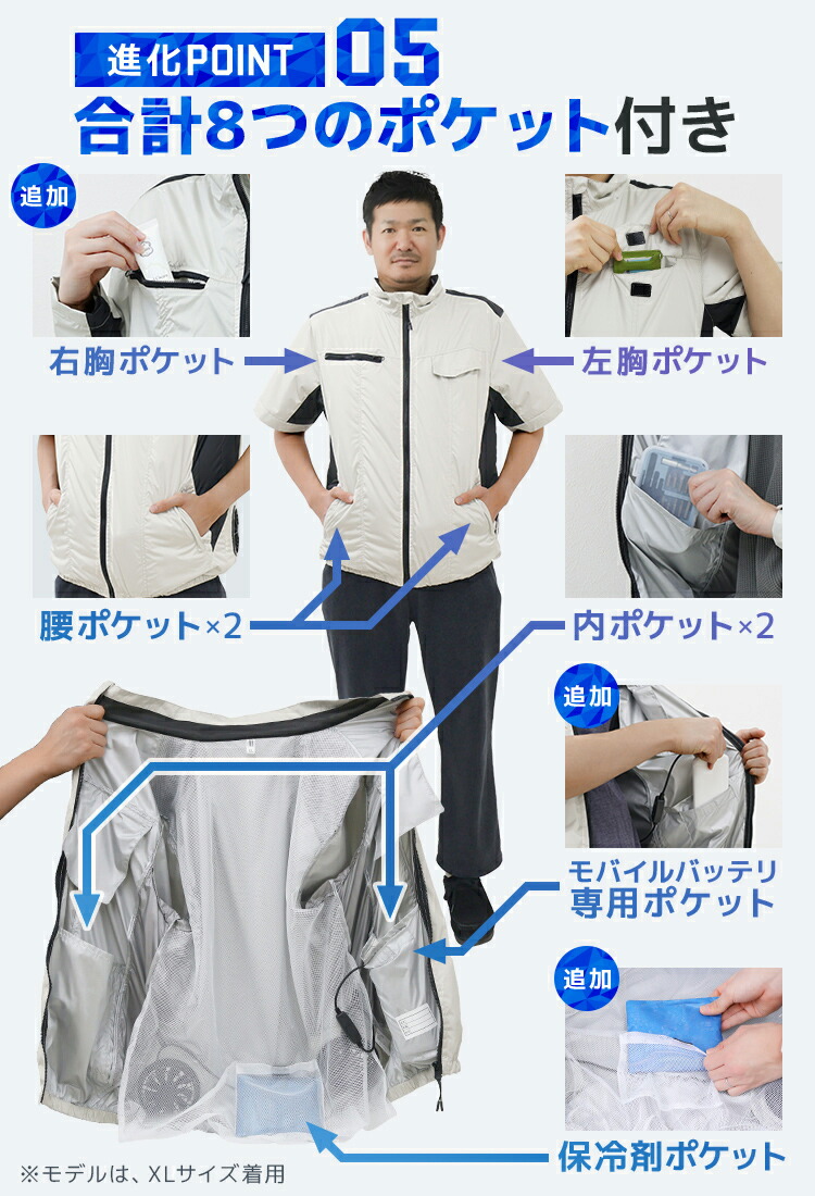 楽天市場】【2026モデル】ファン付きウェア バッテリー ファン セット