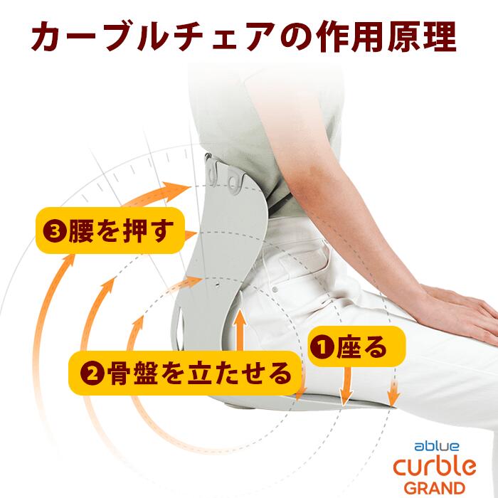 楽天市場】【 ablue 公式 カーブルチェアグランド 黒】 姿勢サポート
