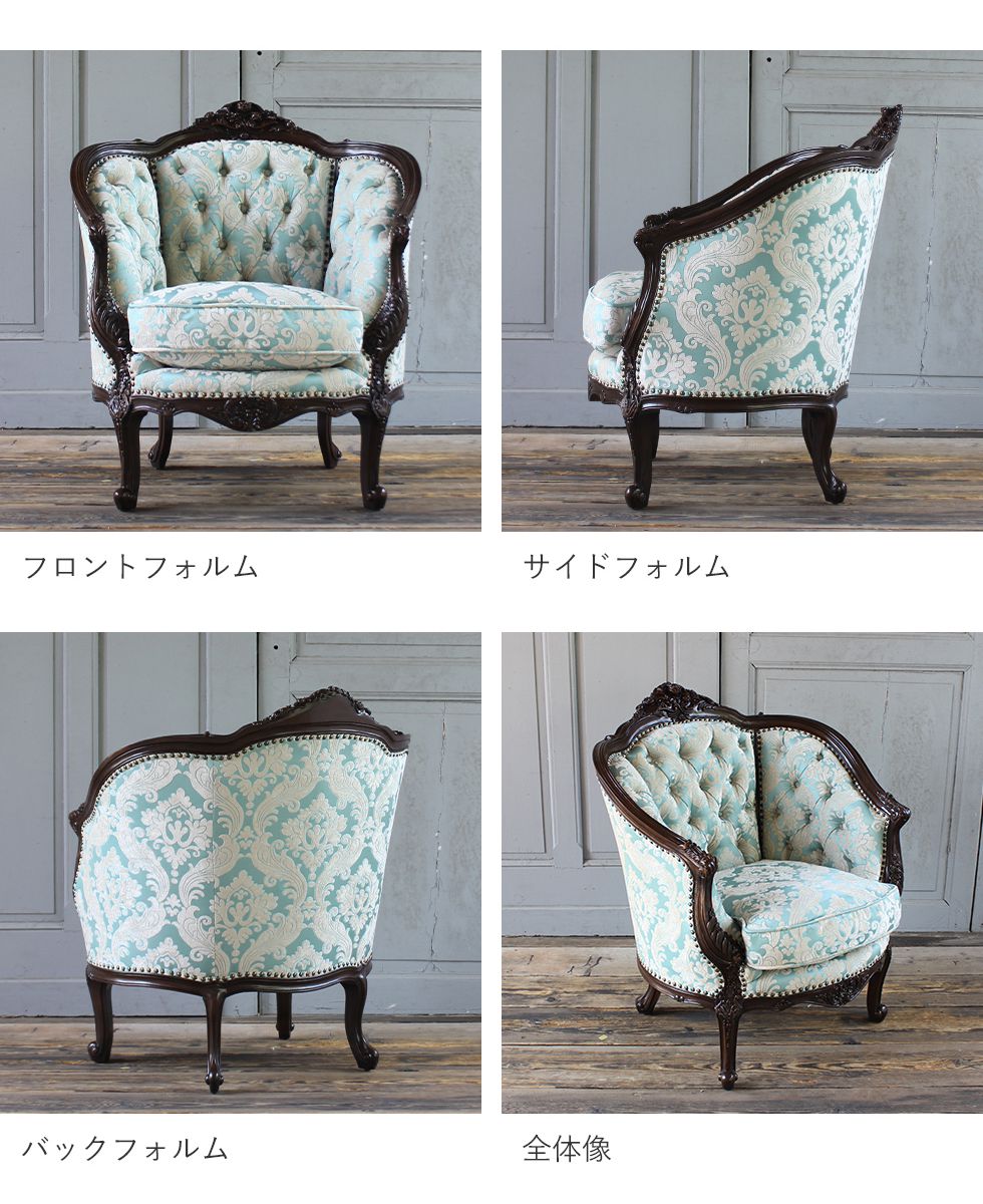 楽天市場】姫系 家具 ソファ 一人掛け ロココ 調 ゴシック