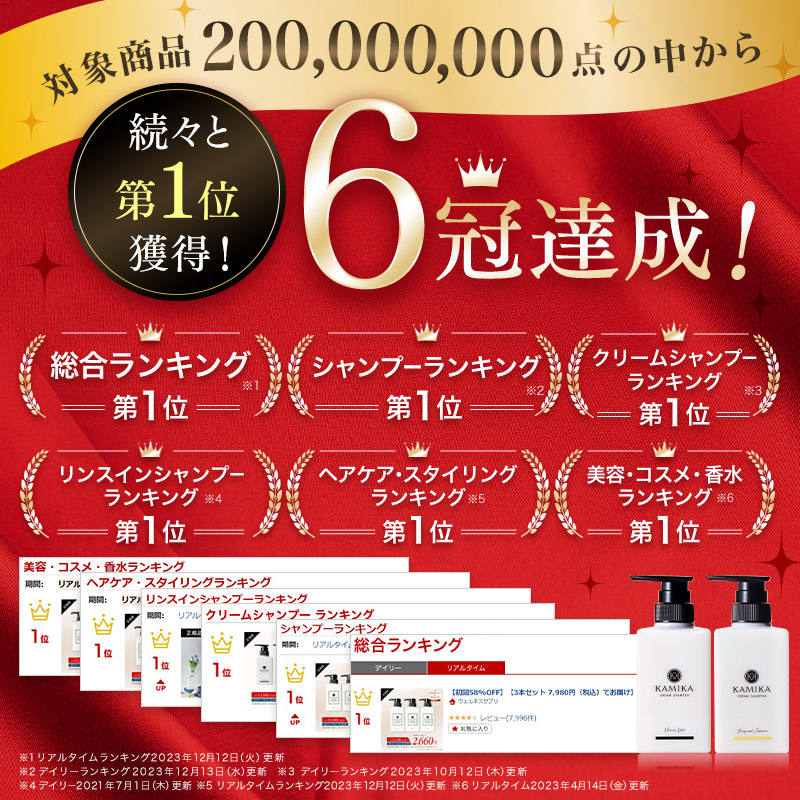 楽天市場】クリームシャンプー カミカ KAMIKA 3本セット 正規品