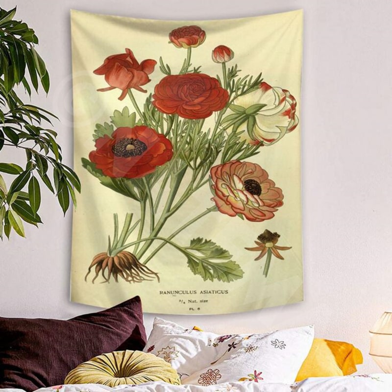 楽天市場】タペストリー 大判 大きい 目隠し 植物 タペストリー