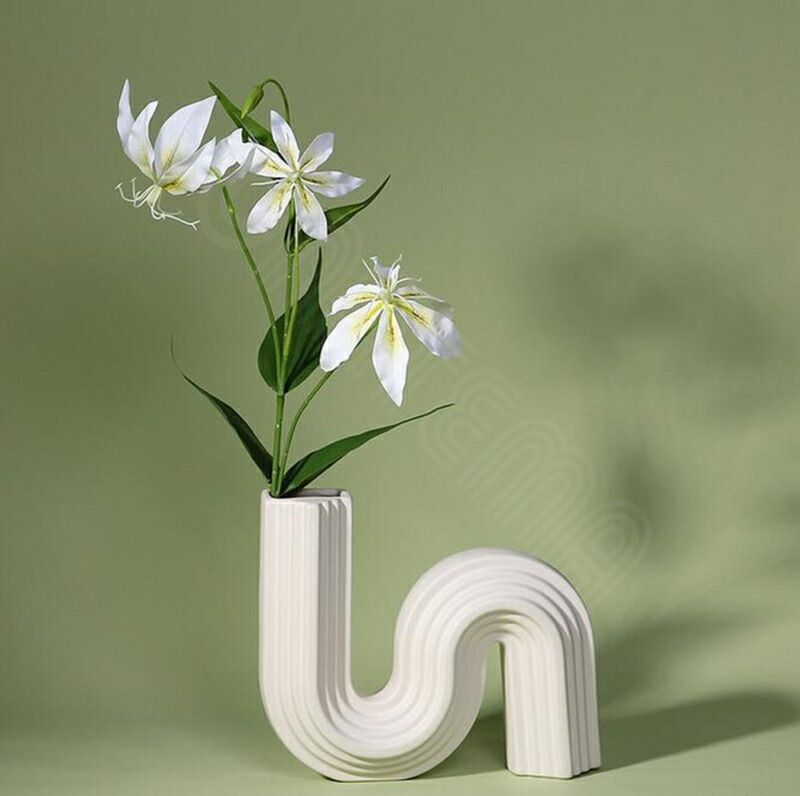 楽天市場】花瓶 単品 北欧デザイン 抽象 幾何学 現代アート モダン