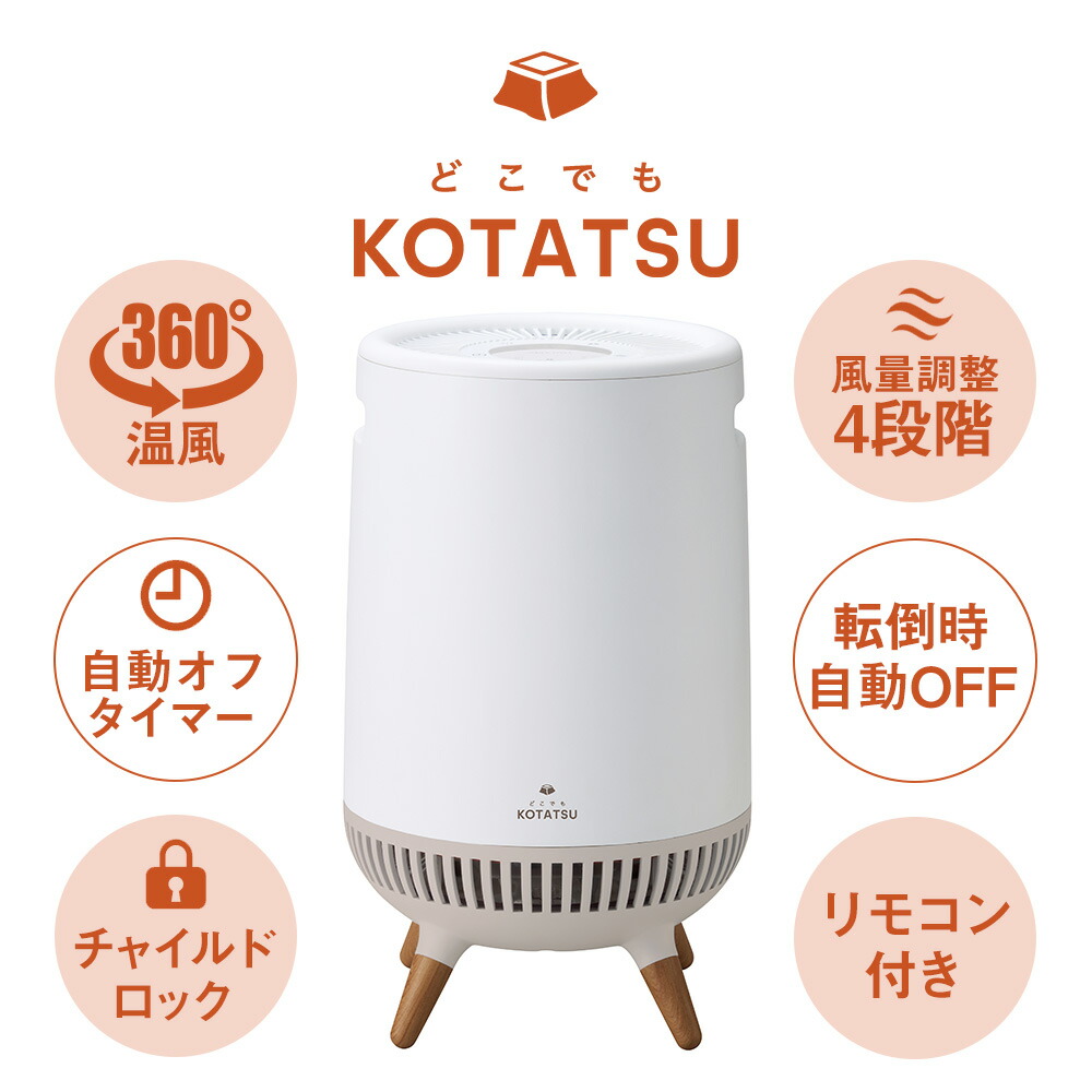 楽天市場】360度 ヒーター セラミックヒーター どこでもこたつ 全方位