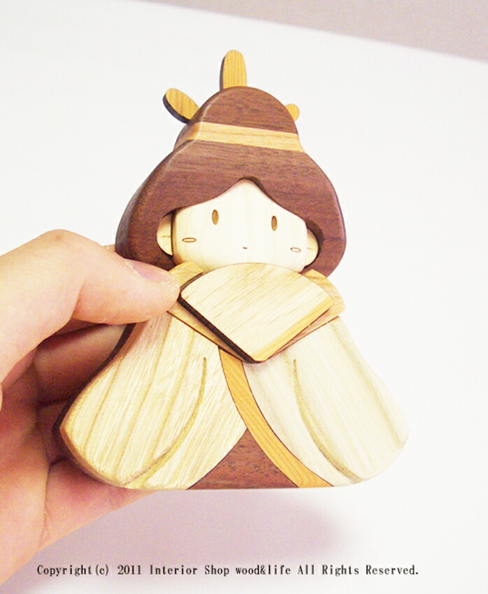 楽天市場】雛人形 木製 コンパクト おしゃれ 名入れ無料！ 雛人形