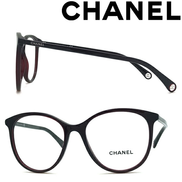 楽天市場】CHANEL メガネフレーム シャネル レディース ワインレッド
