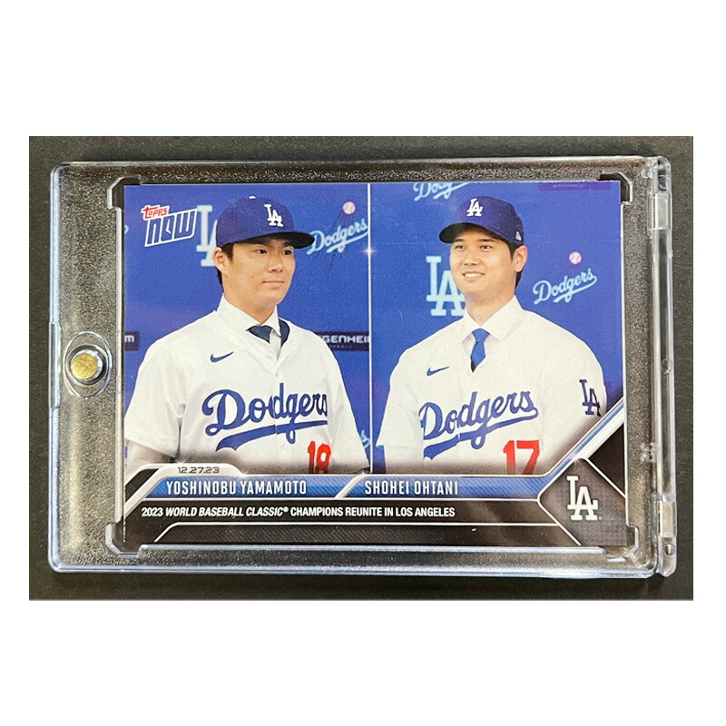 楽天市場】2023 MLB TOPPS NOW® Card ドジャース 大谷翔平&山本由伸