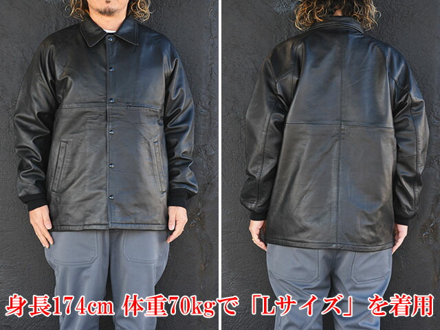 楽天市場】全2色【BLUCO/ブルコ】2024AW「Leather Coach Jacket/レザー