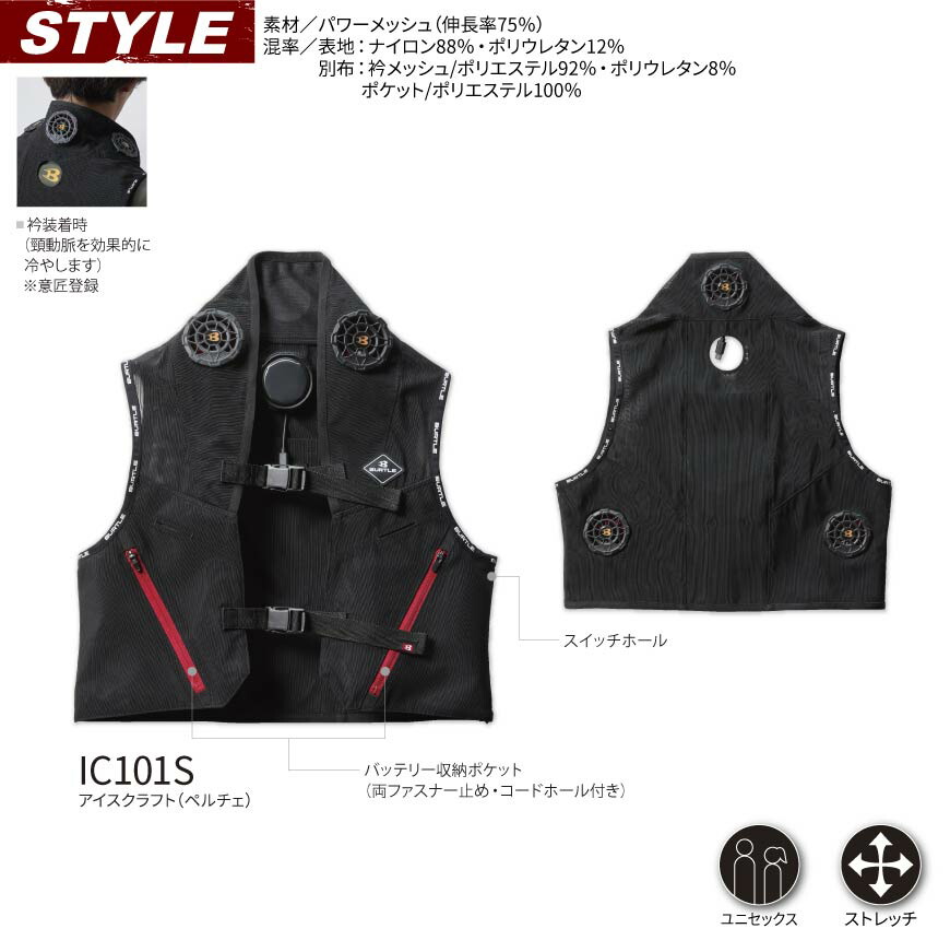 楽天市場】BURTLE IC101S アイスクラフト(ペルチェ) [ バートル