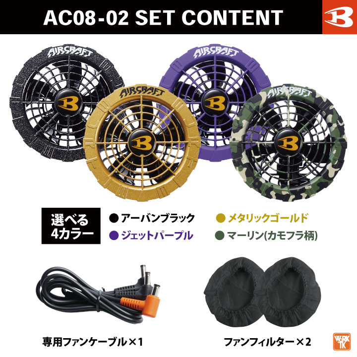 楽天市場】[即日出荷] バートル ファンユニット 単品 22V対応 エアー