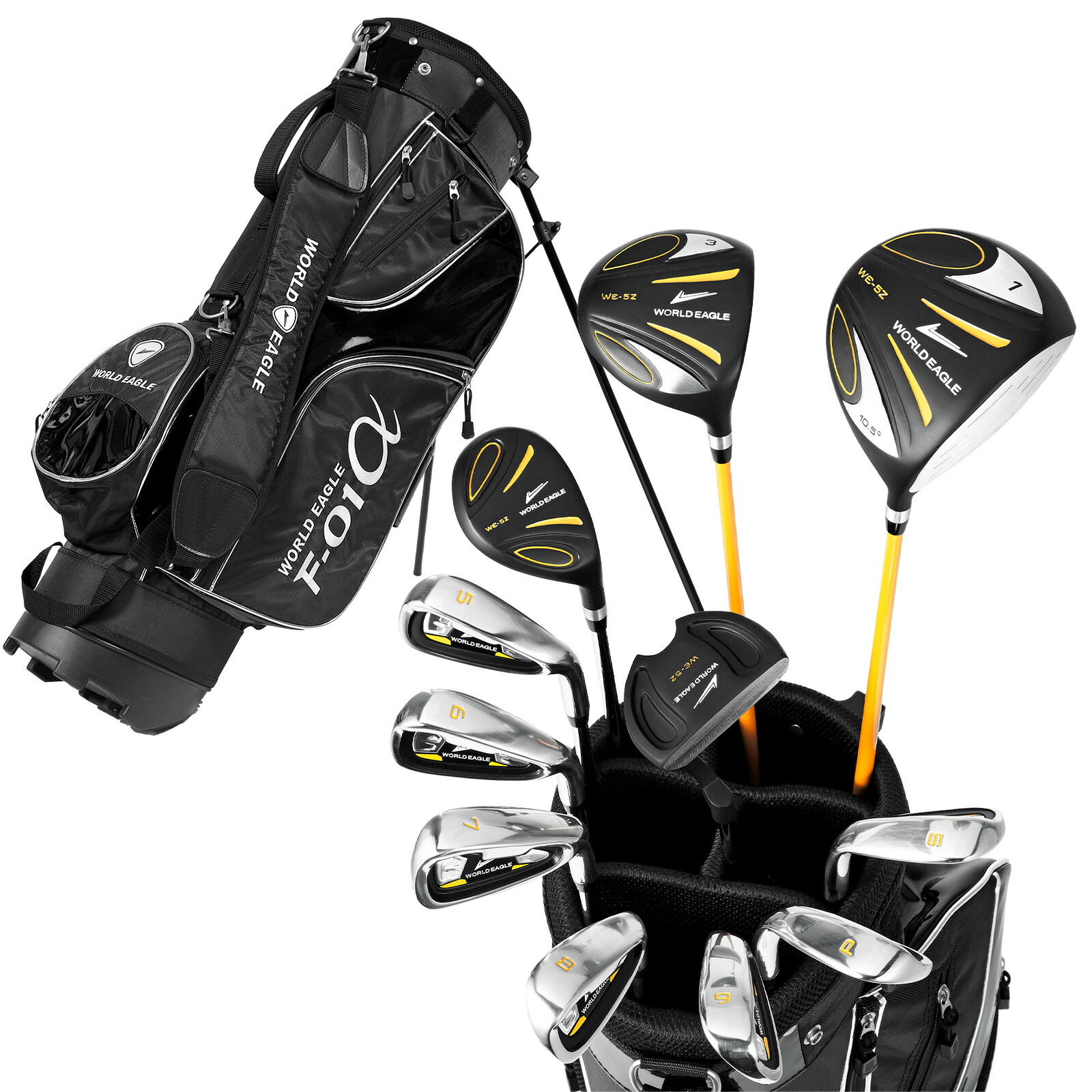 楽天市場】ワールドイーグル 5Z-BLACK メンズゴルフクラブ14点フル
