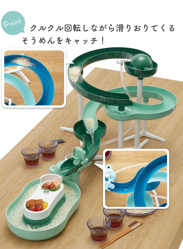 楽天市場】【値下げ】流しそうめん機 ツイスト 回転 くるくる