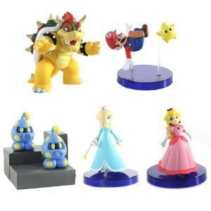 楽天市場】Super Mario スーパーマリオ Galaxy Desk Top 5 Figure Set