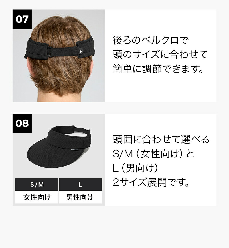 monzee モンジー サンバイザー ブラック monzee モンジー スポーツサン