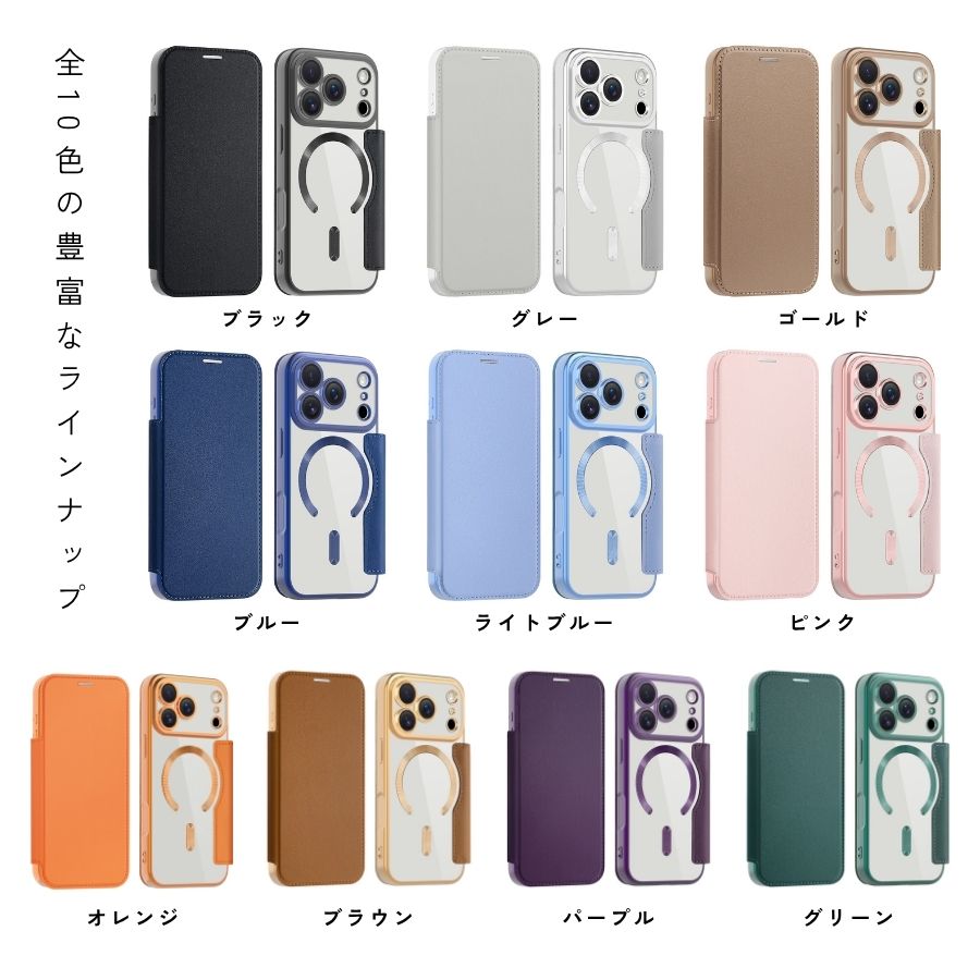 楽天市場】iPhone 13 ケース 手帳型 magsafe ワイヤレス充電対応 透明