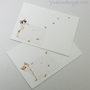 楽天市場】ミニ封筒 ネコ柄 ミニ原稿用紙ケース ポタリングキャット