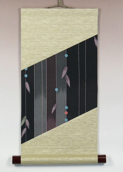 楽天市場】葉書掛軸ー34：一点物 (モダン 掛け軸） : のれん