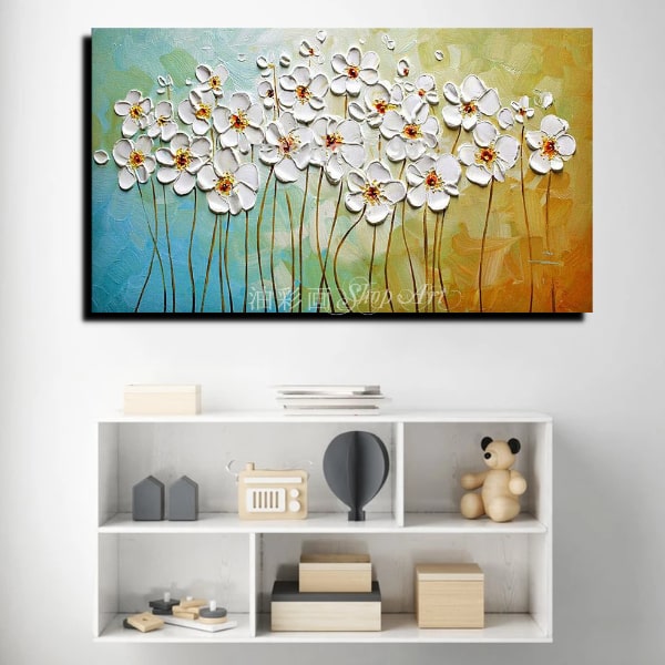 楽天市場】【絵画】【壁掛け】【手書き】【油絵】【絵】【お花の絵