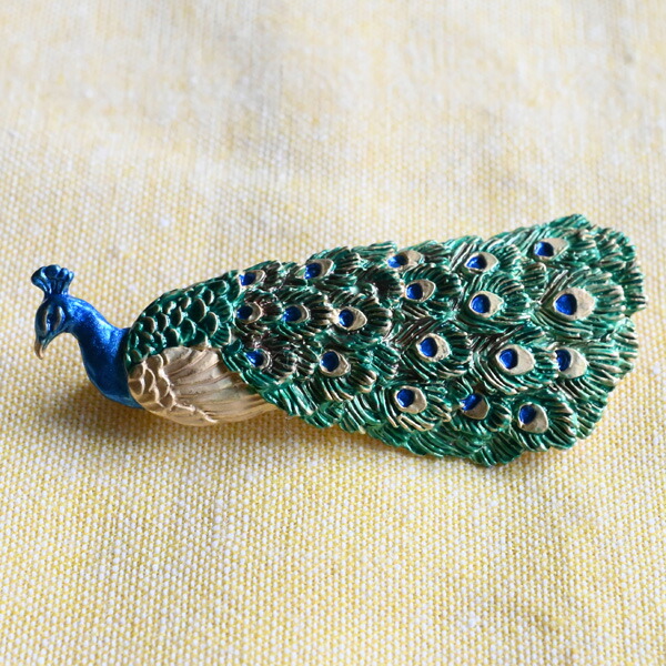 楽天市場】パルナートポック ブローチ 孔雀ブローチ（ 胸飾り ブランド