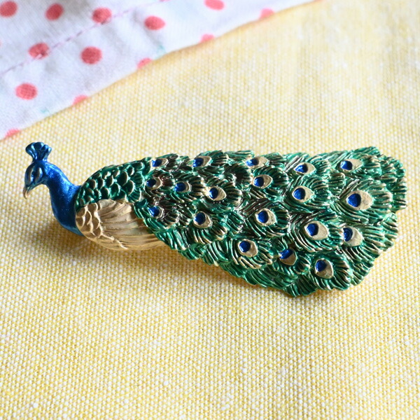楽天市場】パルナートポック ブローチ 孔雀ブローチ（ 胸飾り ブランド