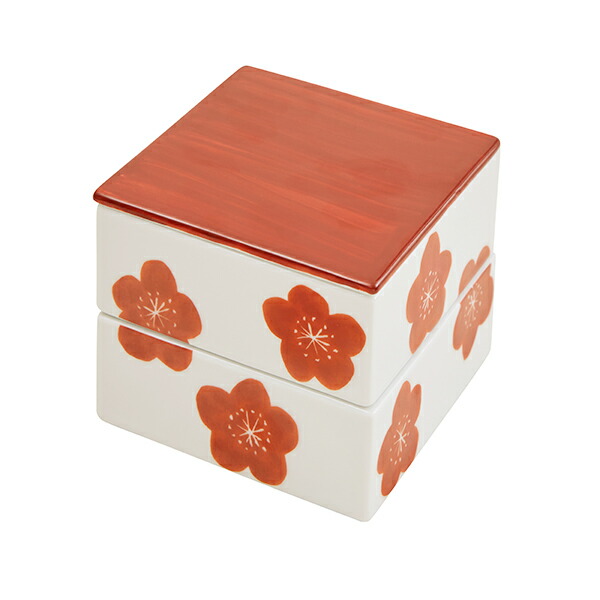 楽天市場】【栗原はるみ 食器 ギフト包装可】 波佐見焼 二段重 梅