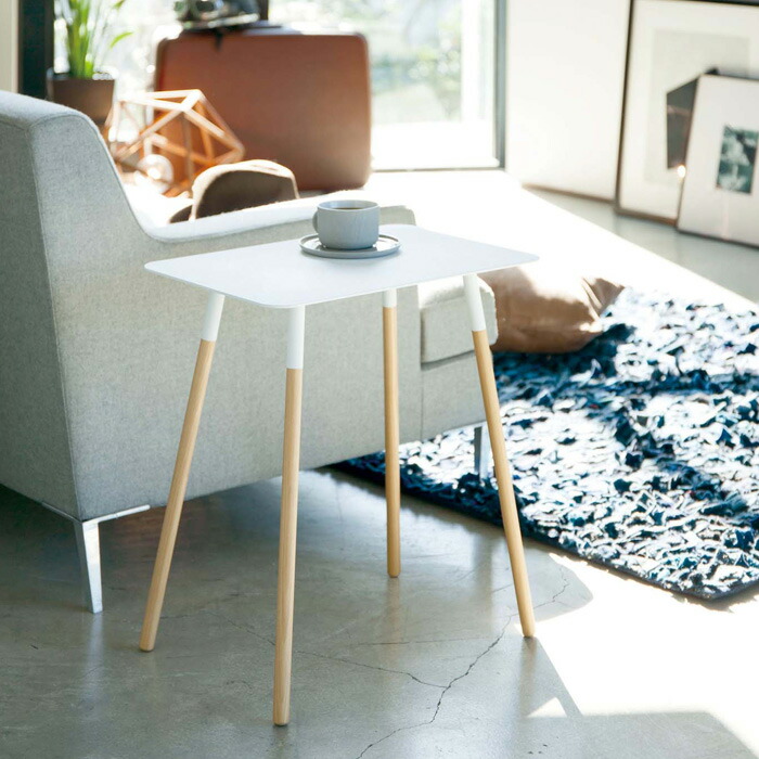 楽天市場】【 山崎実業 サイドテーブル プレーン 角型 】 PLAIN 北欧