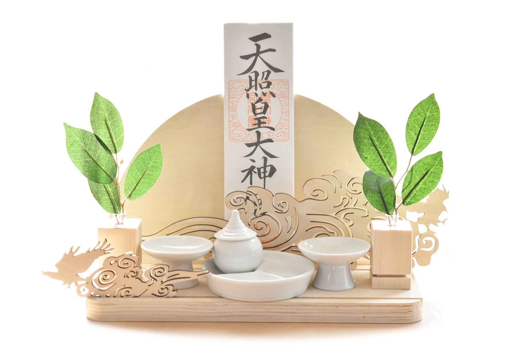 楽天市場】神棚 セット お札立て モダン おしゃれ 神具セットともえ