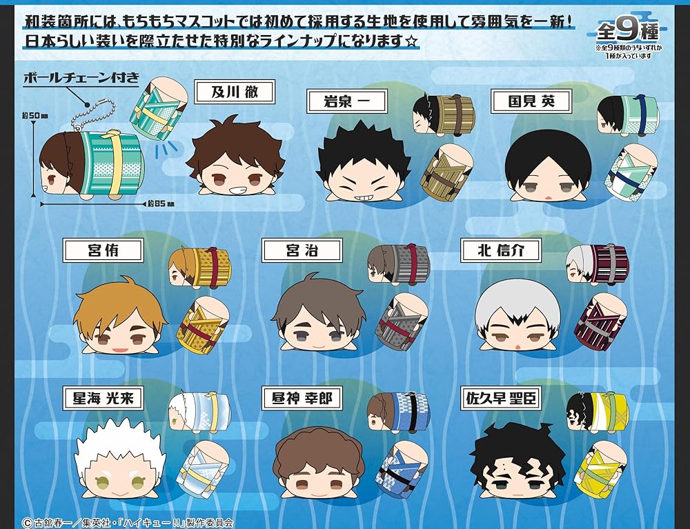 楽天市場】もちもちマスコットWA ハイキュー!! vol.2 BOX商品 全9種類