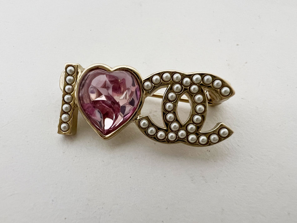 楽天市場】CHANEL シャネル ブローチ ピン ハート COCO ココマーク