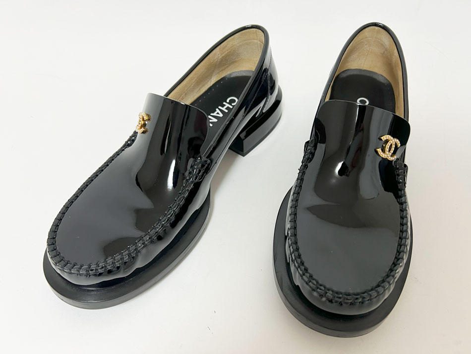 楽天市場】CHANEL シャネル レディース ローファー エナメル CCマーク