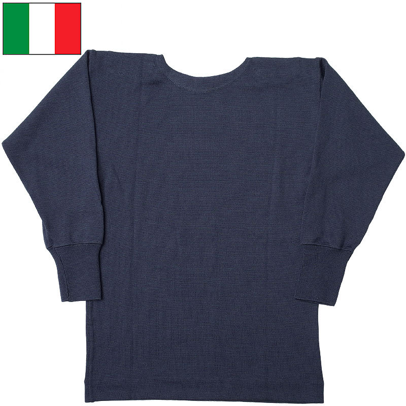 楽天市場】イタリア軍 ボートネックセーター ネイビー デッドストック