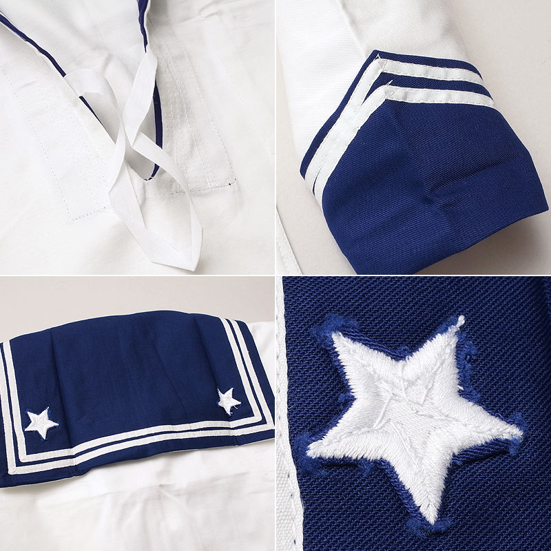 楽天市場】イタリア軍 ホワイト/ブルー ラインセーラー デッドストック