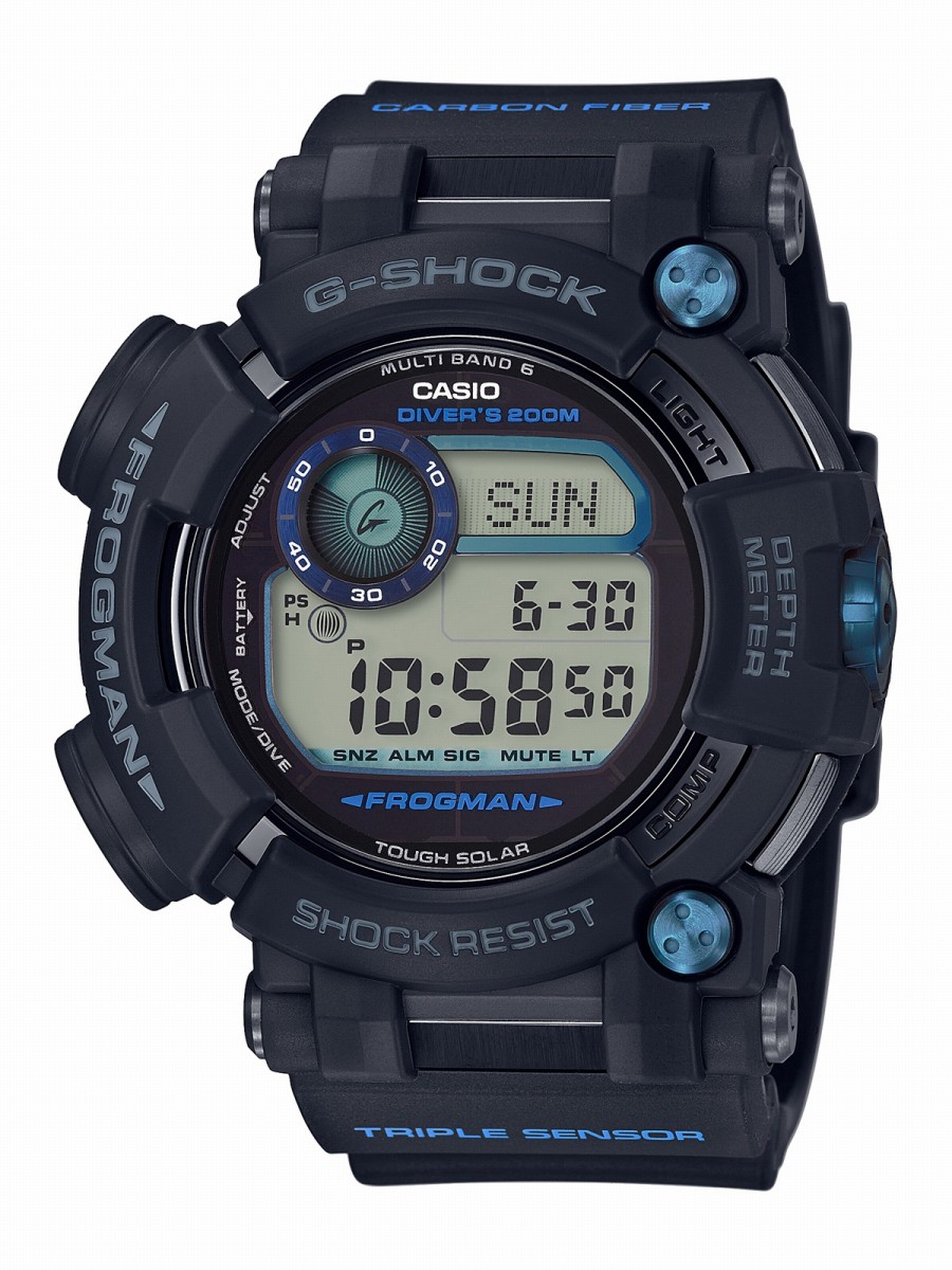 楽天市場】カシオ G-SHOCK フロッグマン GWF-D1000B-1JF ブルーIP