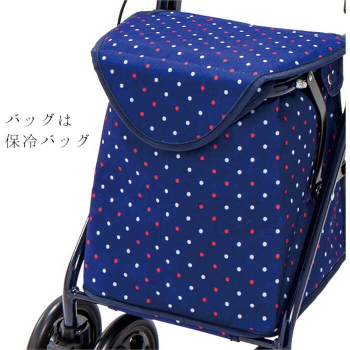 楽天市場】マキテック シルバーカー らくらくスリムバスケット ドット