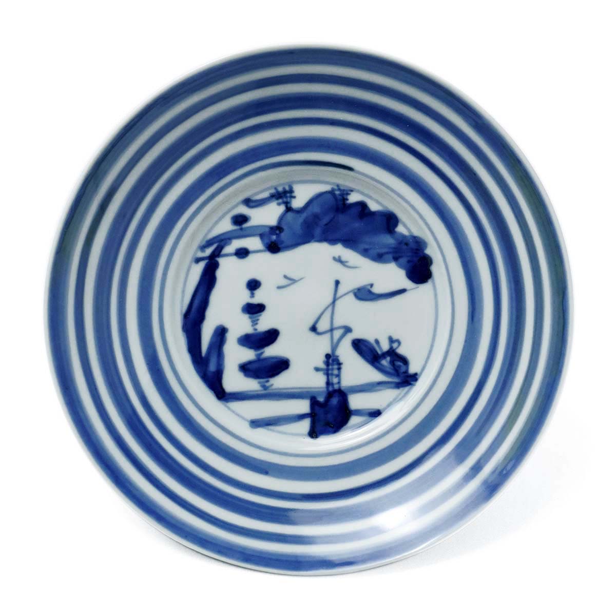 楽天市場】九谷焼：染付山水図6寸段皿・正木春蔵《中皿・19.0cm》 : 和