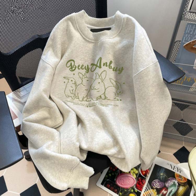 楽天市場】うさぎ トレーナー レディース 裏起毛 スウェット 暖かい