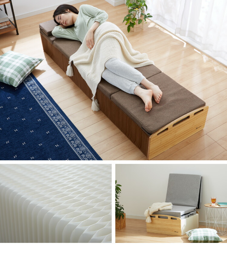 楽天市場】ペーパーベッド マットレス付き 折りたたみ スリム 軽量 幅