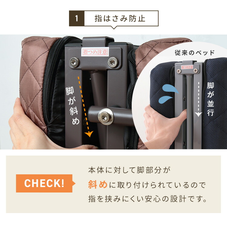 楽天市場】折りたたみベッド シングル キャスター付き 14段階