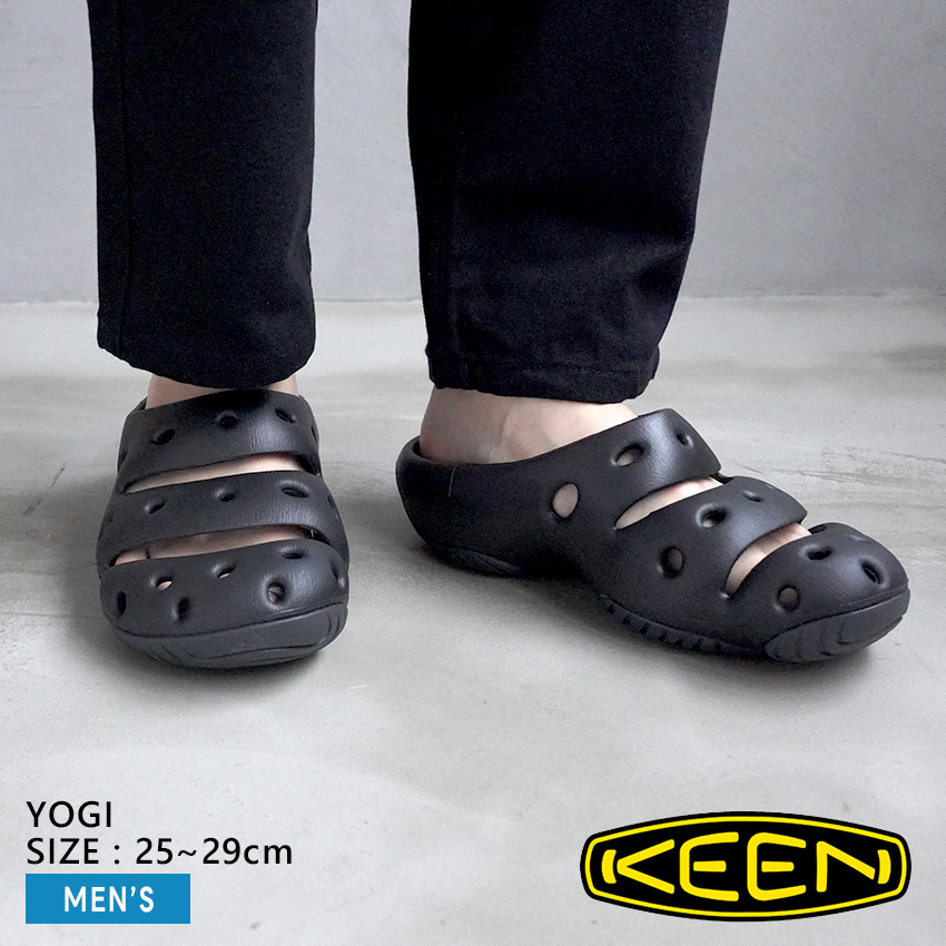 楽天市場】KEEN キーン ヨギ サンダル メンズ ブラック 黒 YOGUI