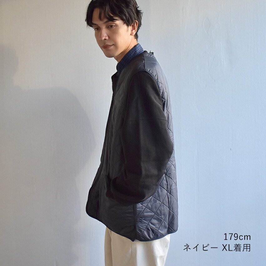 楽天市場】バブアー キルティングベスト メンズ ブラック ネイビー