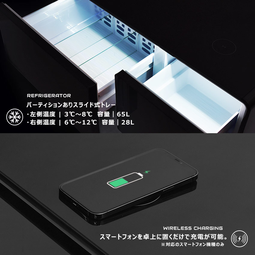 楽天市場】ルーザー スマートテーブル STB90 冷蔵庫 93L 2ドア 冷蔵庫