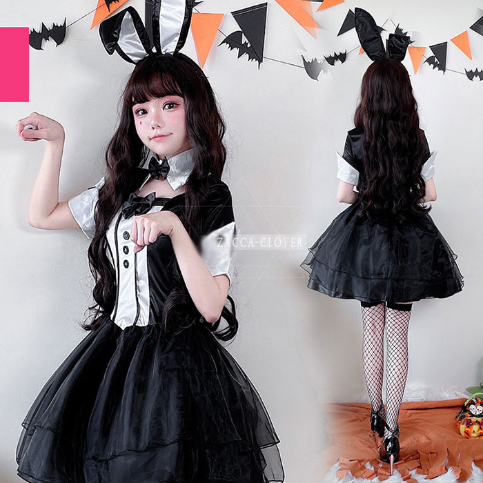 楽天市場】ハロウィン コスプレ バニーガール コスチューム 衣装 耳