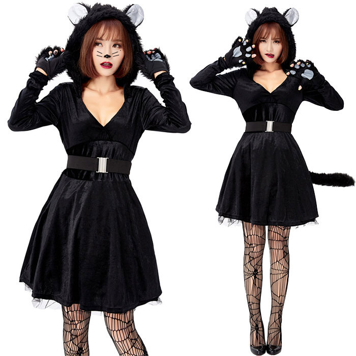 楽天市場】ハロウィンコスプレ 猫 ネコ 猫耳 セクシー 衣装 仮装 ミニ