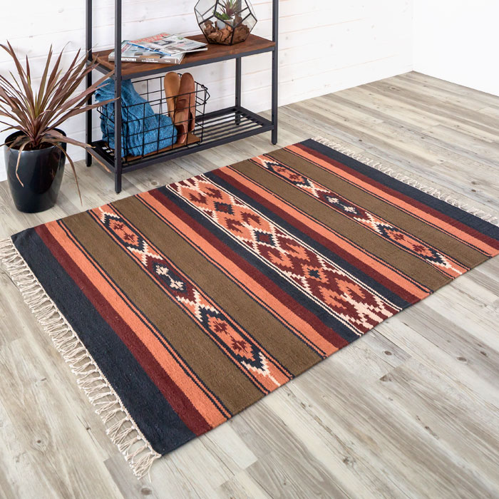 楽天市場】コットンラグ キリムラグ ラグ 100×140cm Hタイプ ラグ