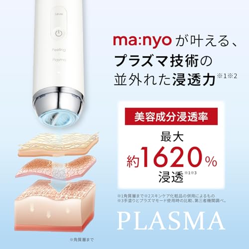 ma:nyo マニョ プラズマショットブースター美顔器毛穴洗浄超音波
