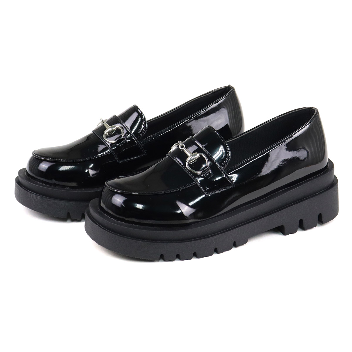 楽天市場】ローファー レディース 厚底 5cmヒール 美脚 ビット 疲れ