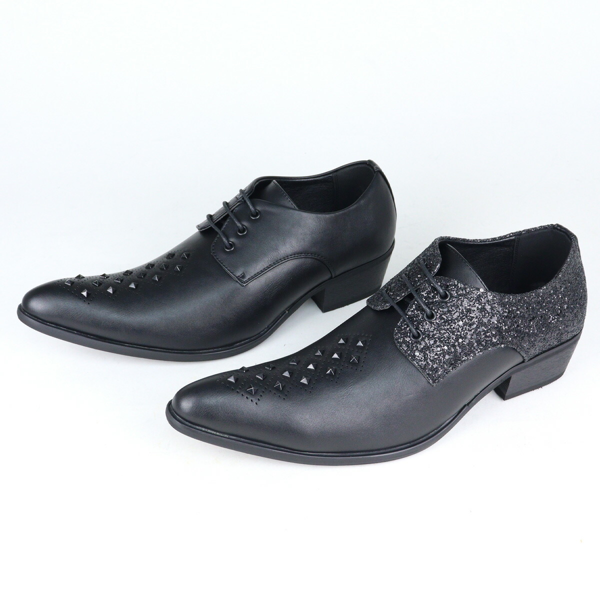 楽天市場】ドレスシューズ メンズ 革靴 とんがり 5cmヒール 外羽根